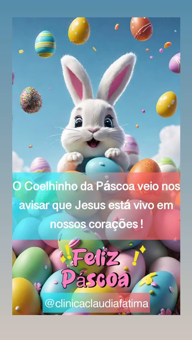 Que a Páscoa traga muitos abraços, risadas e momentos inesquecíveis para meus pacientes e suas famílias!! #felizpascoa #jesusviveemnossoscorações ❤️🙏